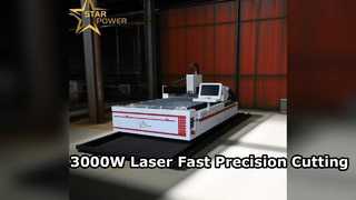Cortador a laser de aço inoxidável de alta velocidade 3000W