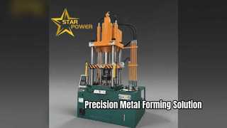 Prensa hidráulica de precisão industrial para conformação de metal