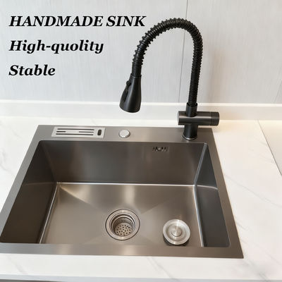 qualidade  Thickened Seamless Welded 304 Stainless Steel Kitchen Sink Handmade Basin fábrica