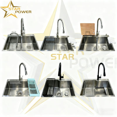 Bom preço Lava-louças de cozinha de aço inoxidável 304/316 premium com painel espesso de 1,8-2,0 mm para maior durabilidade on-line