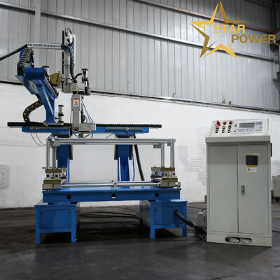 Bom preço Máquina de soldadura CNC com soldadura de quatro lados e operação com ecrã táctil para lavatórios feitos à mão com precisão de posicionamento de ±0,1 mm on-line