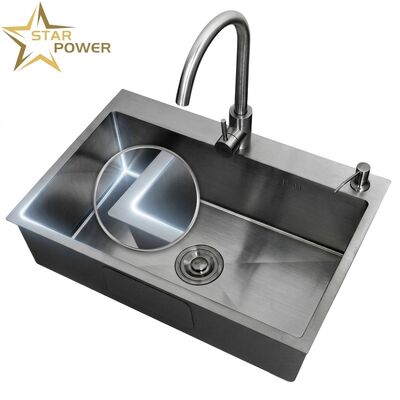 Bom preço 20 Inch Drop-In Single Bowl Bar Kitchen Sink SUS304 20 Gauge with Basket Strainer on-line