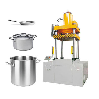 Bom preço Linha de produção de utensílios de cozinha de 4 colunas semiautomática 500 toneladas Máquina de prensagem hidráulica on-line