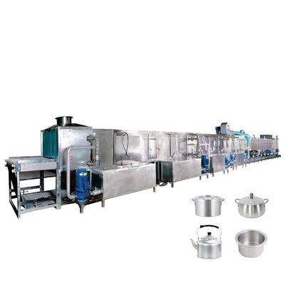 Bom preço A usina elétrica de limpeza da máquina da máquina de lavar industrial, a linha de produção de alumínio do Utensílios de cozinha forneceu o PLC on-line