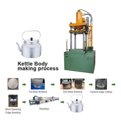 Linha de produção máquina do Utensílios de cozinha da imprensa hidráulica para a fatura de alumínio da chaleira do metal