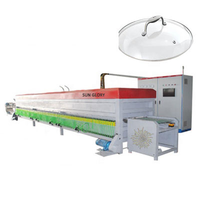 linha de produção do Utensílios de cozinha do servo motor 220V para a fatura de vidro moderada da tampa da tampa
