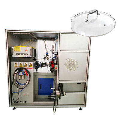 linha de produção do Utensílios de cozinha do servo motor 220V para a fatura de vidro moderada da tampa da tampa