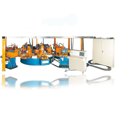 Rodas de lustro das economias da máquina de polonês fora do espelho estável giratório das estações do metal 8 do espelho do revestimento polonês de superfície