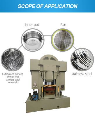 Máquina da imprensa hidráulica do Utensílios de cozinha resistente para a gravação de forjadura da extrusão