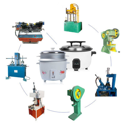 Linha de produção multifuncional do Utensílios de cozinha, potenciômetro de aço que faz a máquina para o fogão de pressão