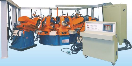 tipo auto Polisher do disco 0.37kw das Multi-estações para a máquina de lixamento dos mercadorias do metal para mercadorias/Cookware do metal