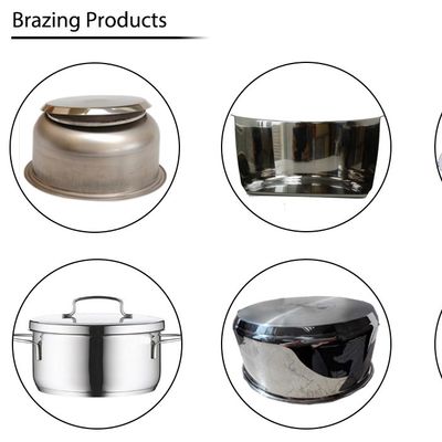 Máquinas de corte de bordas de utensílios de cozinha, de granulação e de prensagem de utensílios de metal, de aço inoxidável
