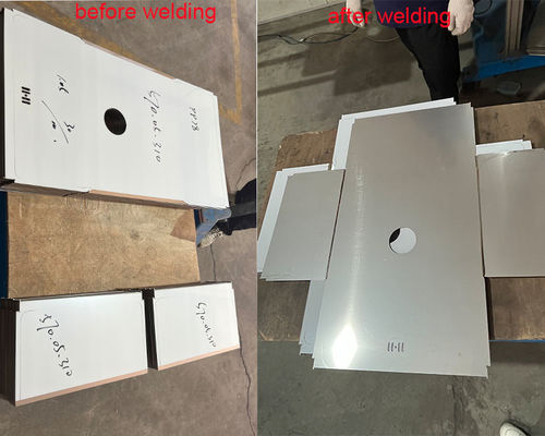 Máquina avançada de solda de painéis de aço inoxidável para lavatório comercial feito à mão com tecnologia de solda TIG de precisão