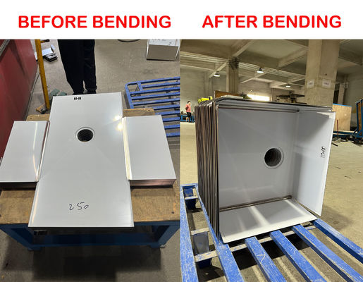 Máquina de dobra de chapas CNC de precisão para fabricação de equipamentos de cozinha com aço inoxidável 201