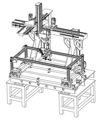 Máquina especial de solda de borda interna CNC de vários eixos para trabalhos complexos de solda
