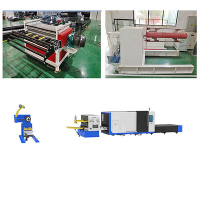 Conjunto completo de equipamento de corte a laser de alta precisão para bobinas de aço inoxidável e várias bobinas metálicas