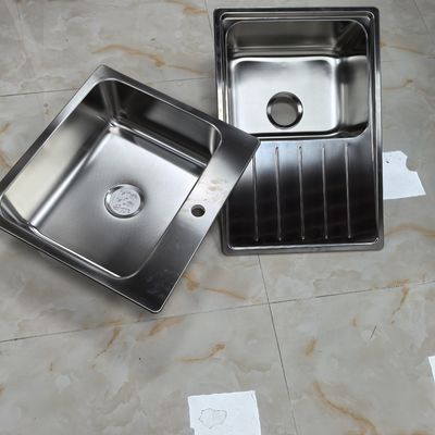 Escovado Nano revestido de aço inoxidável 304 Sink submontado de aço inoxidável Sink duplo bacia grandes panelas máquina de lavatório de cozinha