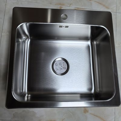Escovado Nano revestido de aço inoxidável 304 Sink submontado de aço inoxidável Sink duplo bacia grandes panelas máquina de lavatório de cozinha