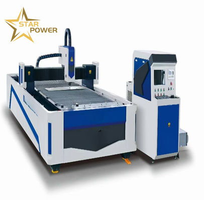 Máquina de corte a laser de placas metálicas de fibra de alta eficiência de grande formato