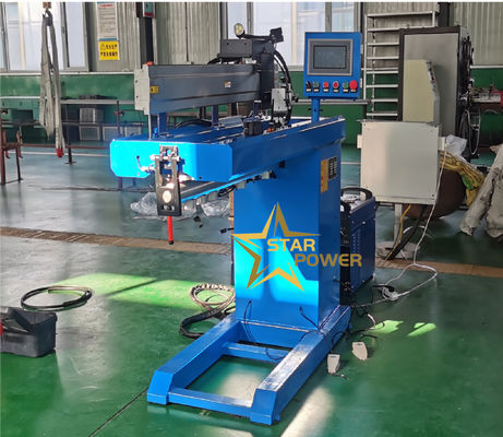 A máquina de soldagem de costura ajustável é usada para a soldagem de todos os tipos de juntas de chapas de metal.