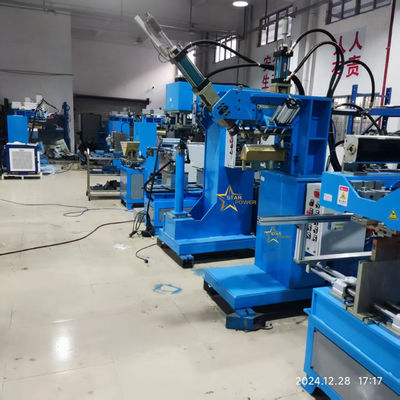Bom preço Máquina de prensagem de juntas e ângulos controlada por PLC para costuras de soldagem lisa de alta precisão na indústria da cozinha on-line