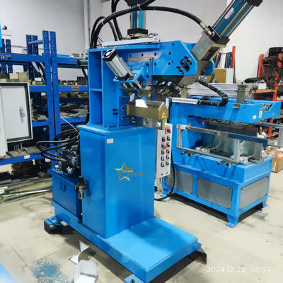 Máquina de prensagem de juntas e ângulos controlada por PLC para costuras de soldagem lisa de alta precisão na indústria da cozinha