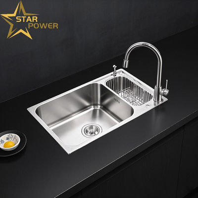 Bom preço Material de cozinha de lavatório feito à mão 304 espessado superfície lisa fácil de limpar on-line