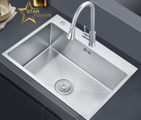 304 aço inoxidável Lave de cozinha feita à mão tamanho personalizável forma e função para o espaço da cozinha