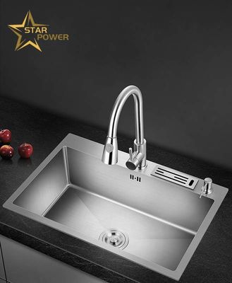 Laveira de mão de aço inoxidável Laveira única Laveira lava-louça Laveira de pratos Laveira