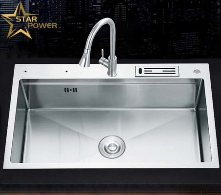 Bom preço Cozinha doméstica de lavatório de aço inoxidável personalizada no palco e fora dele on-line