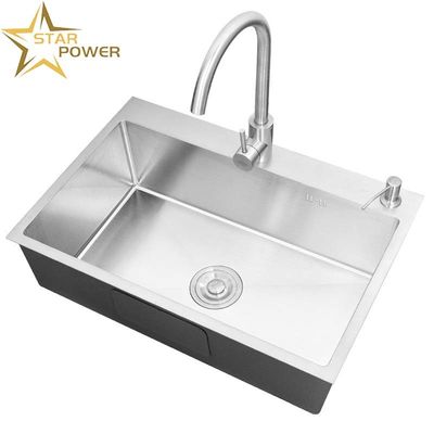 Bom preço Laveira de mão de aço inoxidável robusta e personalizável para cozinha on-line