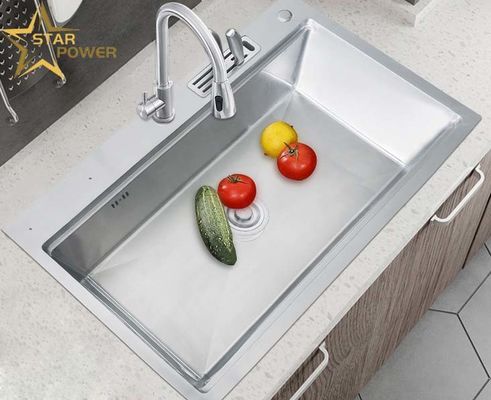 Laveira de mão de aço inoxidável robusta para cozinhas domésticas