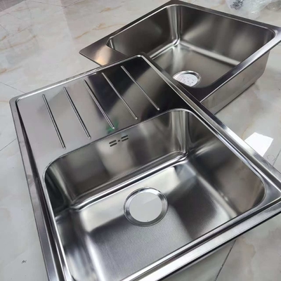 304 aço inoxidável estendido cozinha Sink Set Dimensões personalizáveis