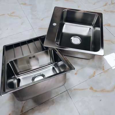 304 aço inoxidável Single Bowl Lava-louças de cozinha Submount Top Mount
