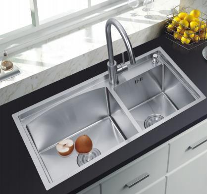 304 aço inoxidável recipiente único lavatório de cozinha submontado ou montado em cima