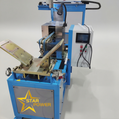 Máquina Automática de Soldagem e Prensagem de Costura Metálica de Duas Mesas