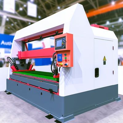 Máquina Automática de Soldagem e Prensagem de Costura Metálica de Duas Mesas