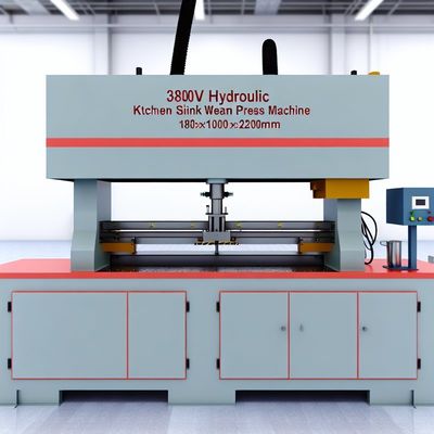 Máquina de Prensa Hidráulica 380V para Soldagem de Juntas de Pias de Cozinha 1800x1000x2100mm