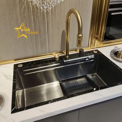 Bom preço Cuba de Cozinha Dupla em Aço Inoxidável Compatível com Montagem por Baixo e por Cima 11kg com Divisória Cinza | Profundidade de Cuba Personalizável Disponível | Espessura de Aço Personalizável Disponível on-line