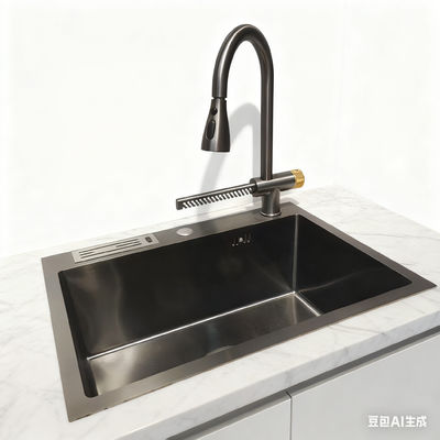 Bom preço ProDeep Pia de Cozinha de Aço Inoxidável com Bacia Extra Profunda de 9 Polegadas com Espuma Amortecedora de Som on-line