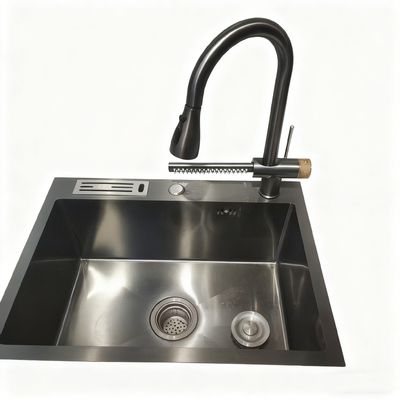 Cuba de cozinha de aço inoxidável DeepMax Pro de 10 polegadas extra profunda com superfície escovada e almofadas de amortecimento de som