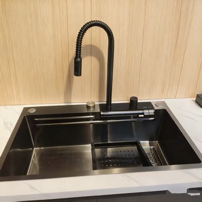 DeepMax Pro Single Bowl Stainless Steel Lavatório de Cozinha