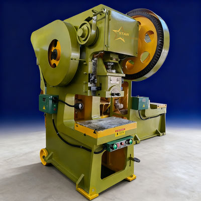 Máquina de perfurar de 250 toneladas J23 Série Prensa mecânica de perfurar com pressão nominal de 400KN para perfuração de buracos metálicos