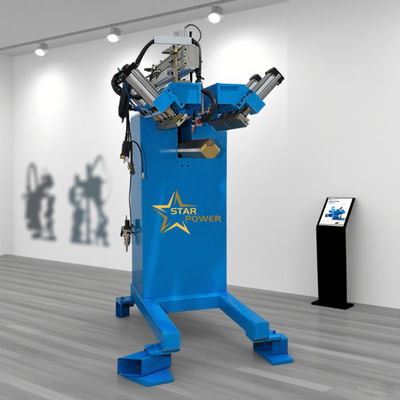 Soldadora vertical CNC de 220V 500W com pressão de ar de 0,1-1,2MPa para soldagem redonda de quatro cantos