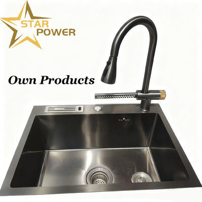 Bom preço Lava-louças de cozinha de aço inoxidável fabricada à mão com material de qualidade alimentar 304/316 on-line