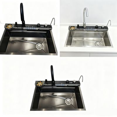 Bom preço Designer Co-Branded Sink de aço inoxidável escovado à mão com material de qualidade alimentar 304/316 e 25-30cm de profundidade on-line