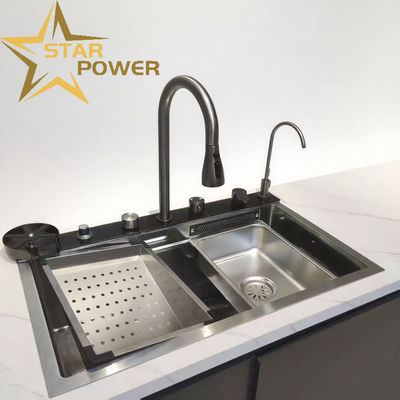 Bom preço Laveira de cozinha feita à mão extra espessa 4.0mm 304/316 de aço inoxidável on-line