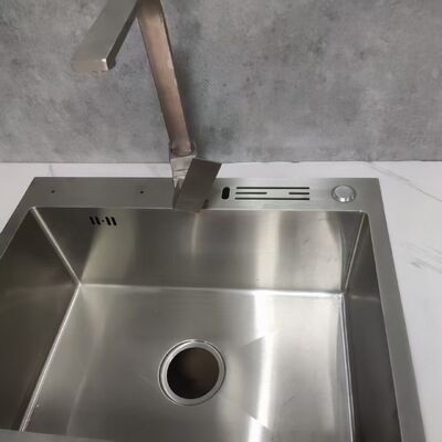 Bom preço Resistente ao calor 316L de aço inoxidável Lava-louças profundas com 250-300 mm de profundidade de taça e 1,2-1,5 mm de espessura do painel on-line