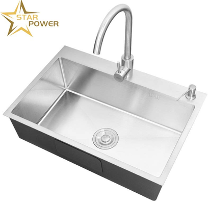 Bom preço Submount & Top Mount Compatível 304 máquina de lavatório de cozinha de aço inoxidável com grande capacidade e 220V para cozinhas modernas ♪ profundidade de bacia personalizada disponível ♪ calibre de aço personalizado disponível on-line