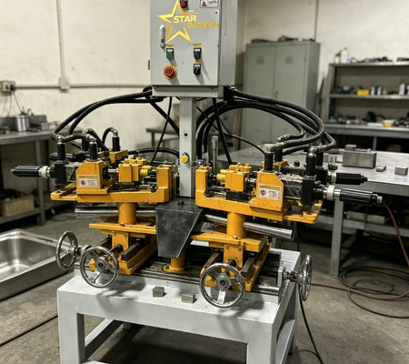 Máquina de revestimento de óleo industrial automática. 950 mm largura de trabalho, 0.01-0.5 mm espessura de revestimento para processamento de chapas de aço inoxidável
